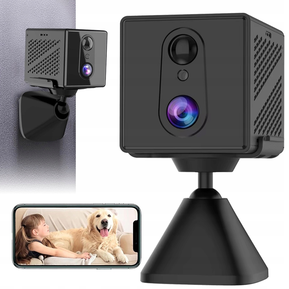 Mini Špionážní Kamera Smart Detekce Skrytá Kamera Malá Wifi 2K Držák