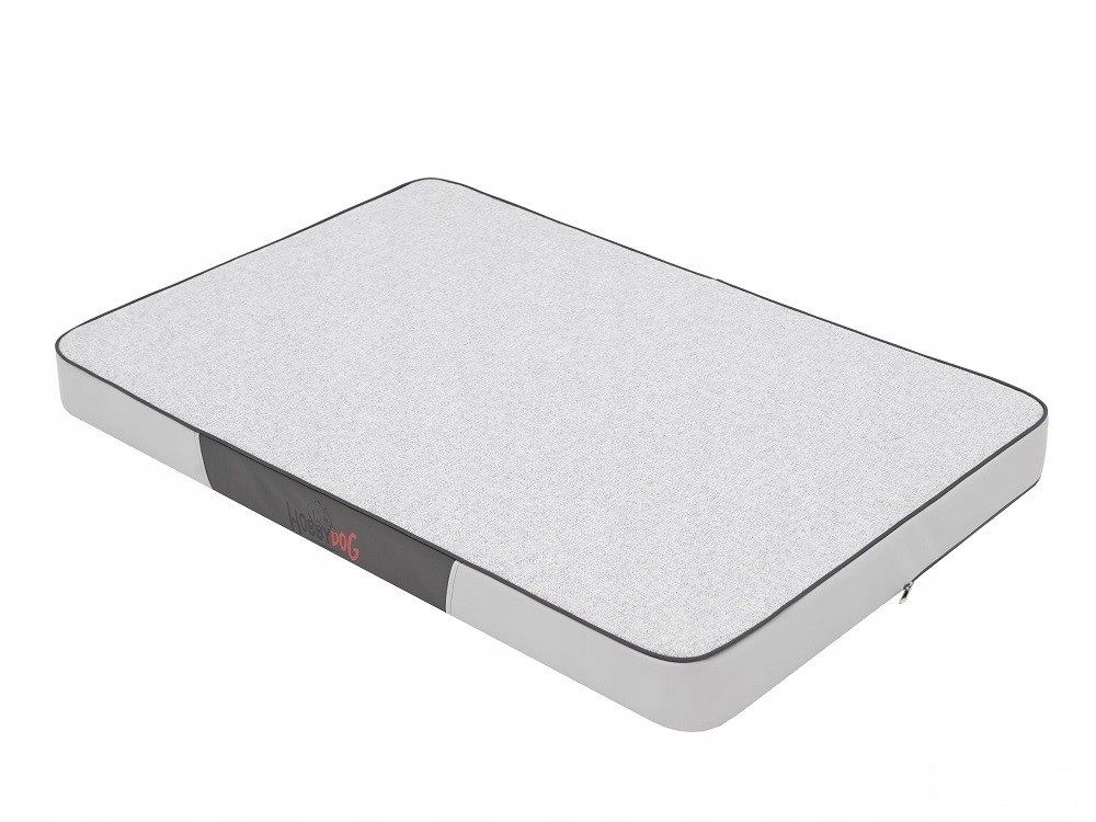 Levně Hobby Dog Matrace pro psa Premium šedý Ekolen/šedá ekokůže vel. M-80x54 cm