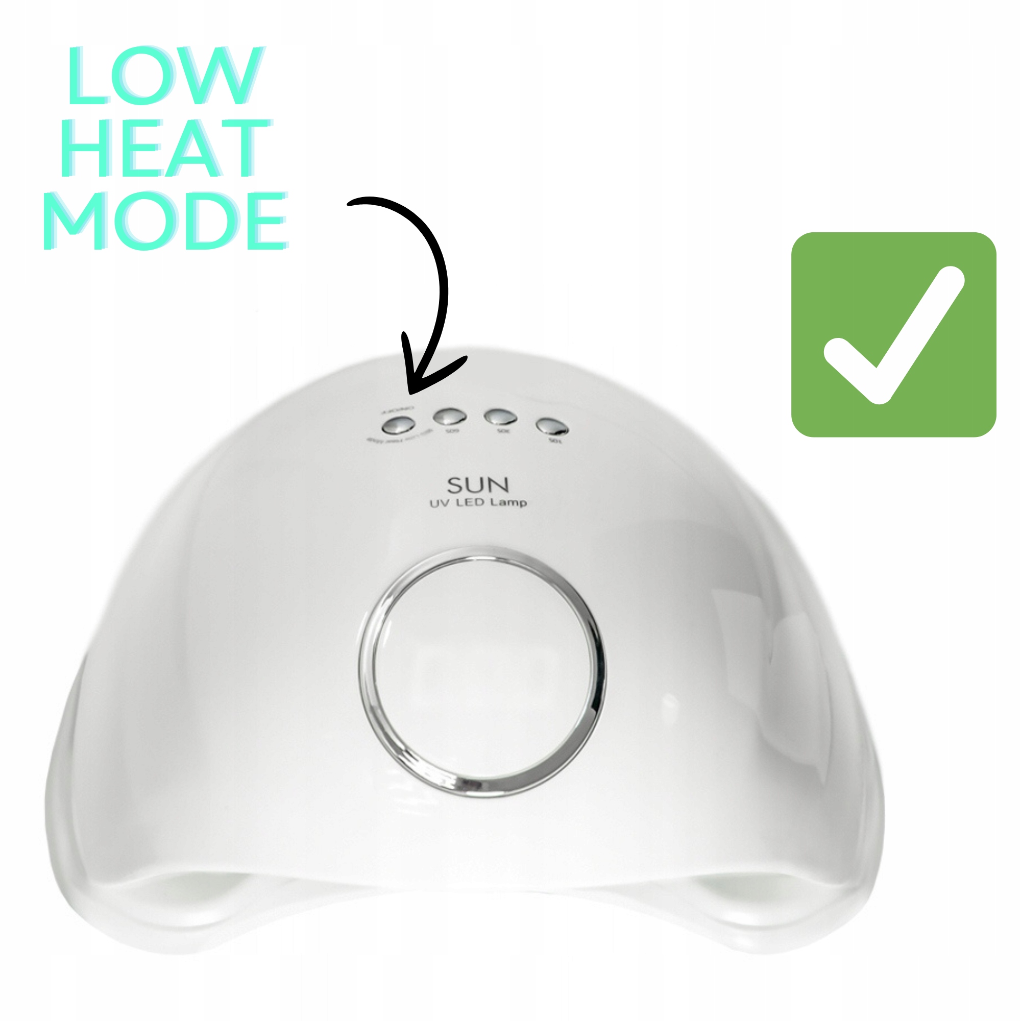 Lampa 48W dual LED UV do hybrydy żelu SUN Ellegant Cechy dodatkowe sensor ruchu timer zdejmowane dno