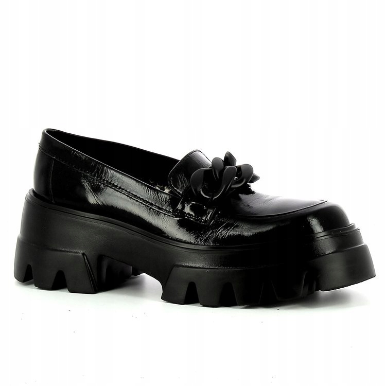 

Carinii B7624 Mokasyny Baletki Skóra Czarne 40