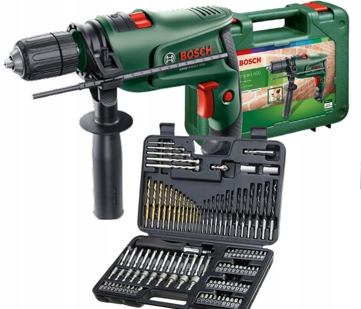 WIERTARKA UDAROWA BOSCH 600W EASYIMPACT AKCESORIA