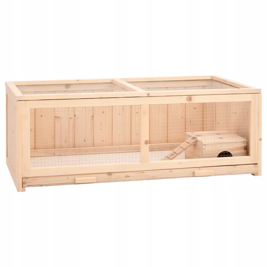 Levně Klec pro křečka Lite Dřevo 104x52x38 cm, přírodní