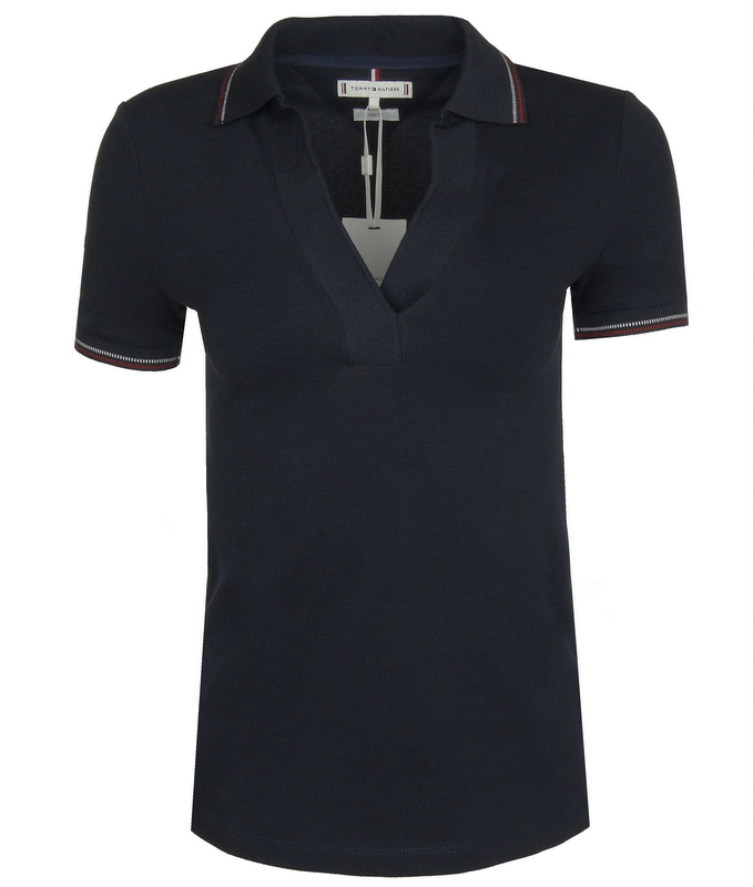 Tommy Hilfiger, dámské polo, Slim, tmavě modré, S