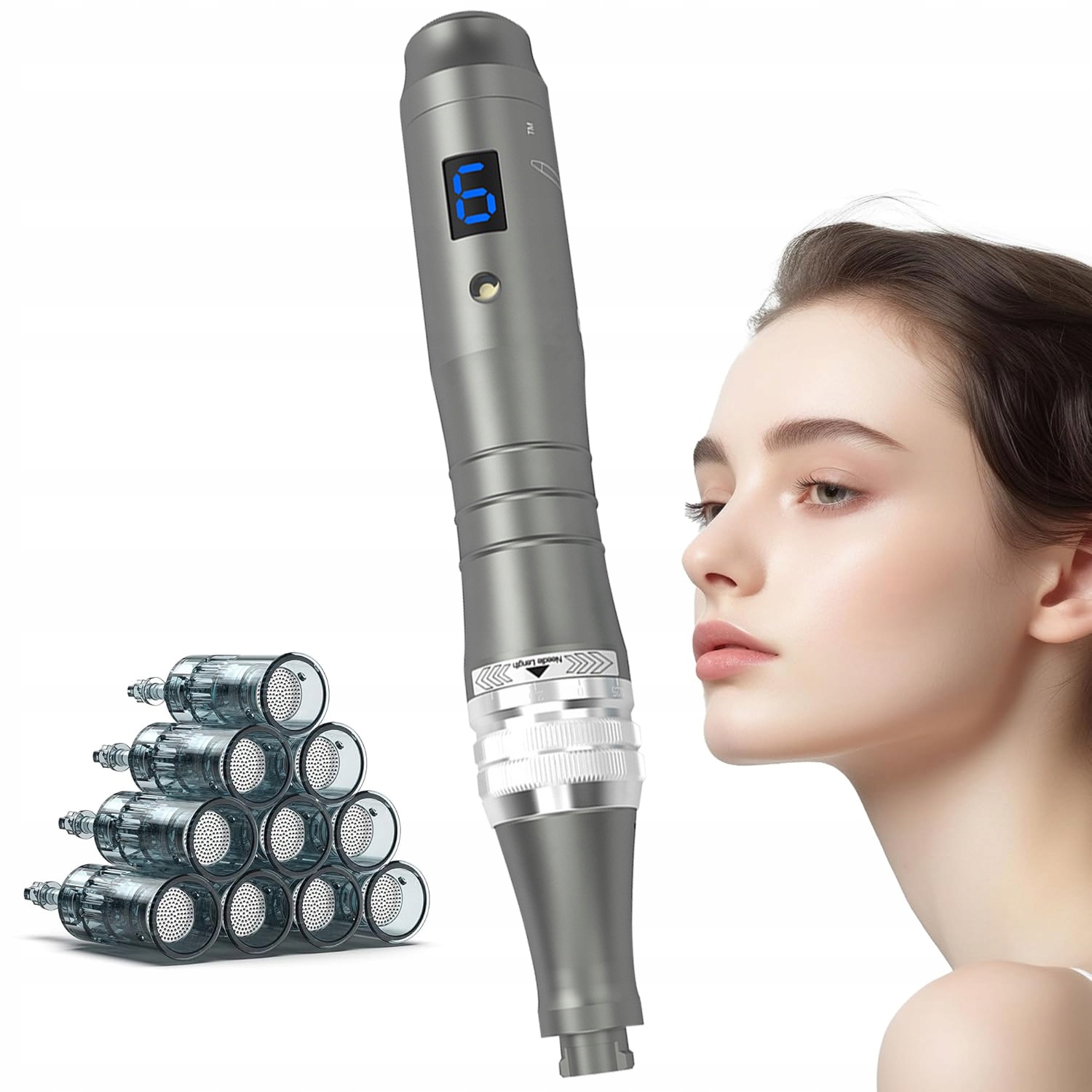 Dr.pen-M8-MTS Bezdrátová mezoterapie 6 úrovní 12 kazet