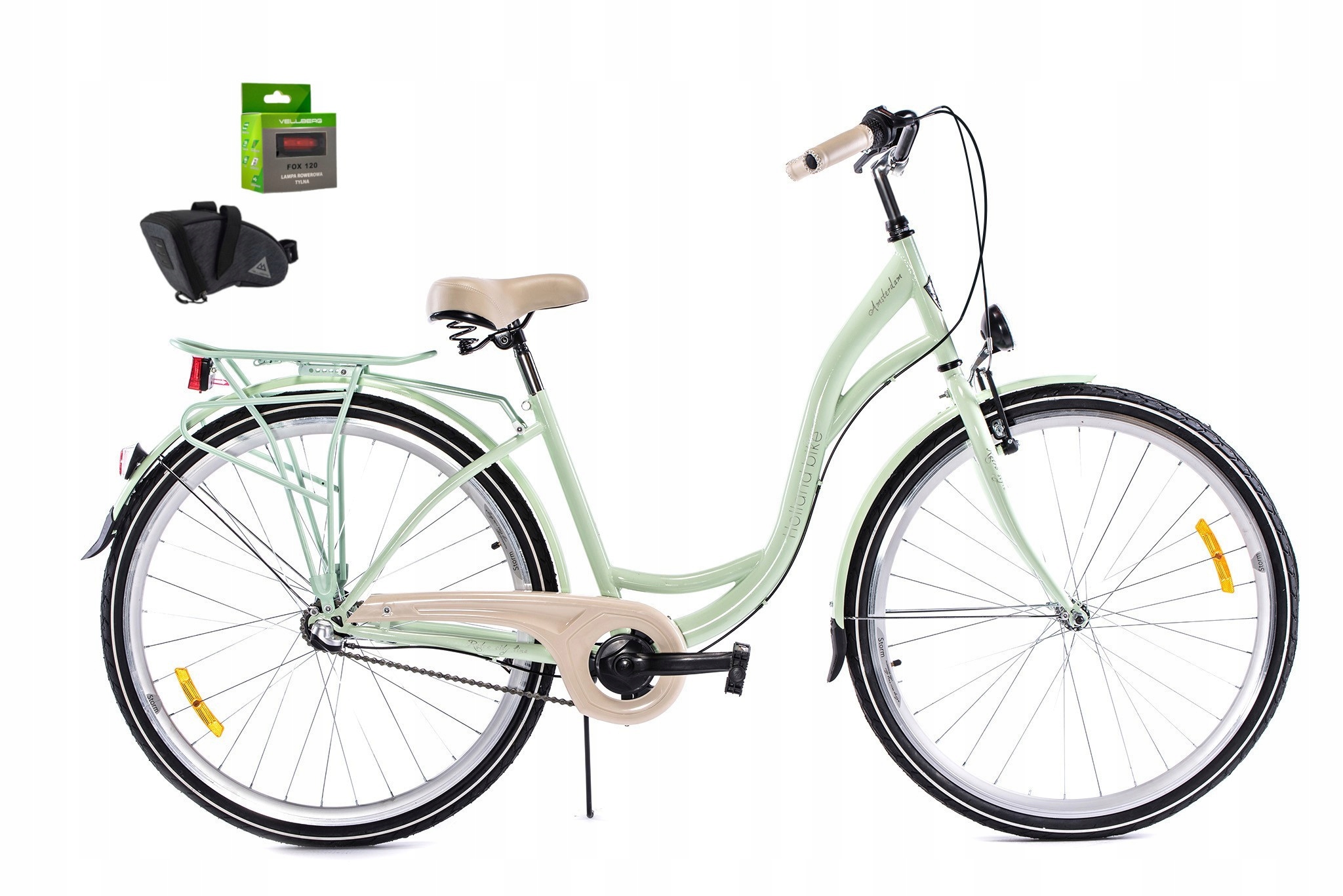 Rower 26 Storm Amsterdam Eco Stalowy Nexus 3 Biegi 17" Mięta