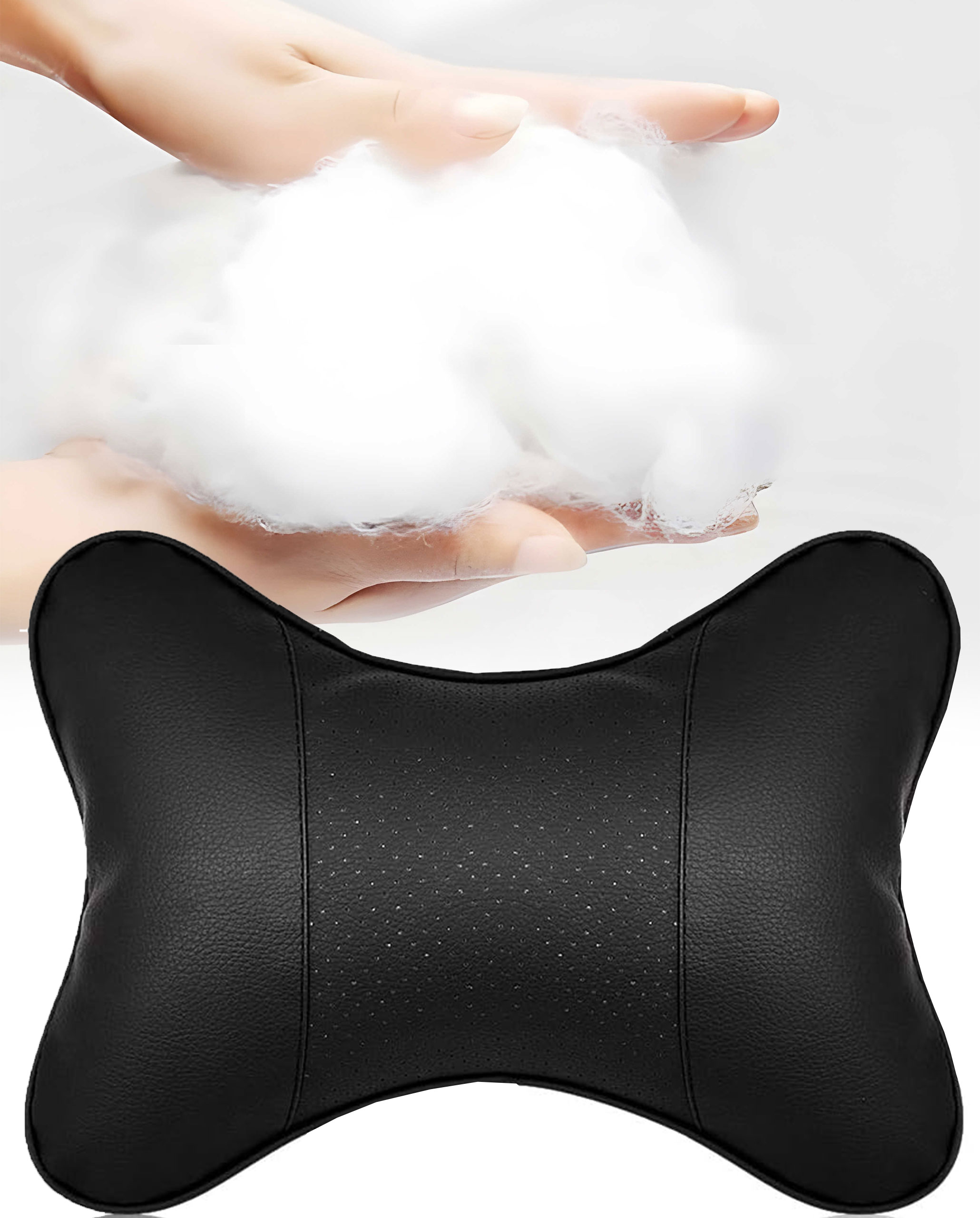 Profilowana Poduszka samochodowa pod szyję głowę kark PERFOROWANA SKÓRA Producent inny