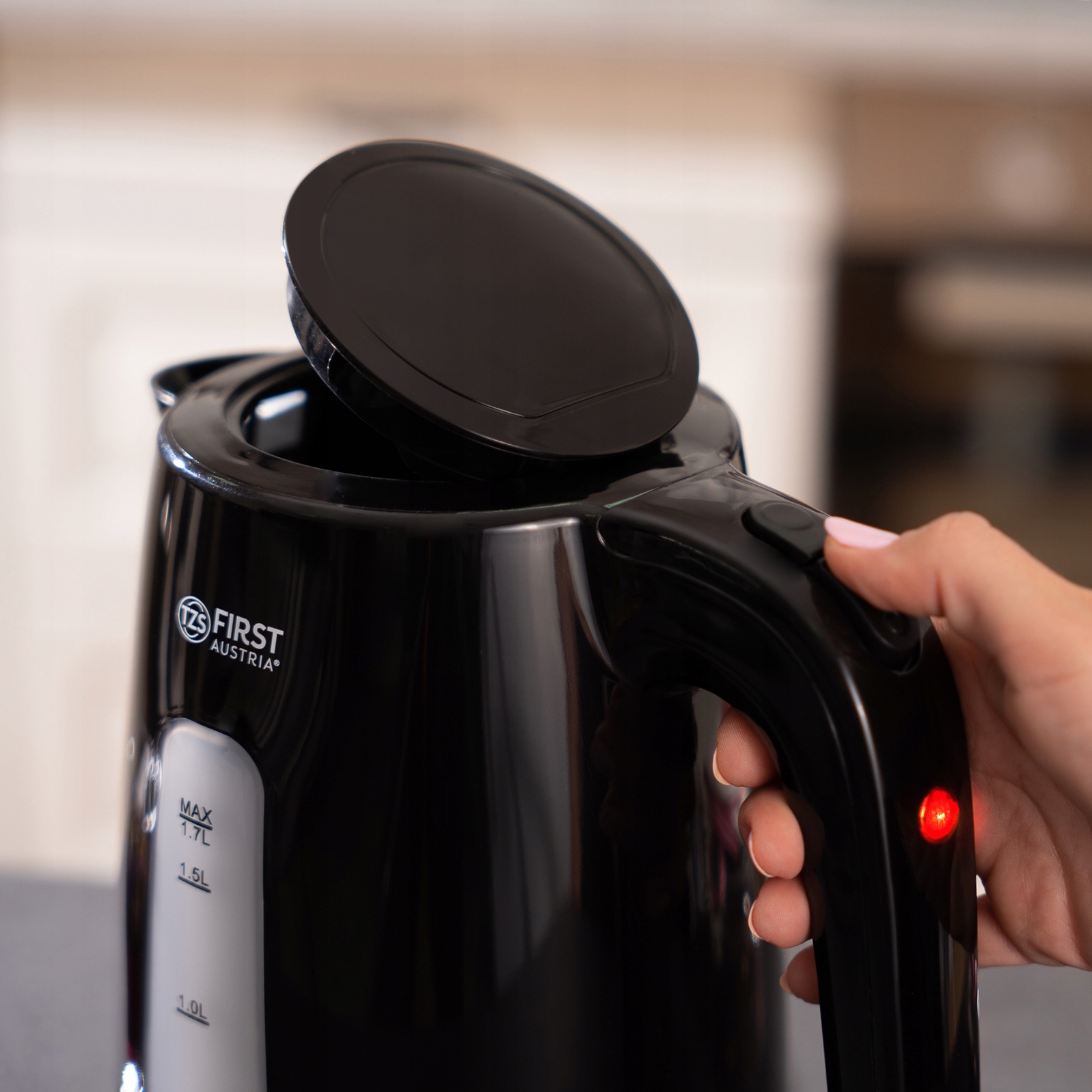 PHILIPS Czajnik Elektryczny 1.7L Obrotowa Podstawa Wskaźnik Kontroli Czarny — miniatura 16