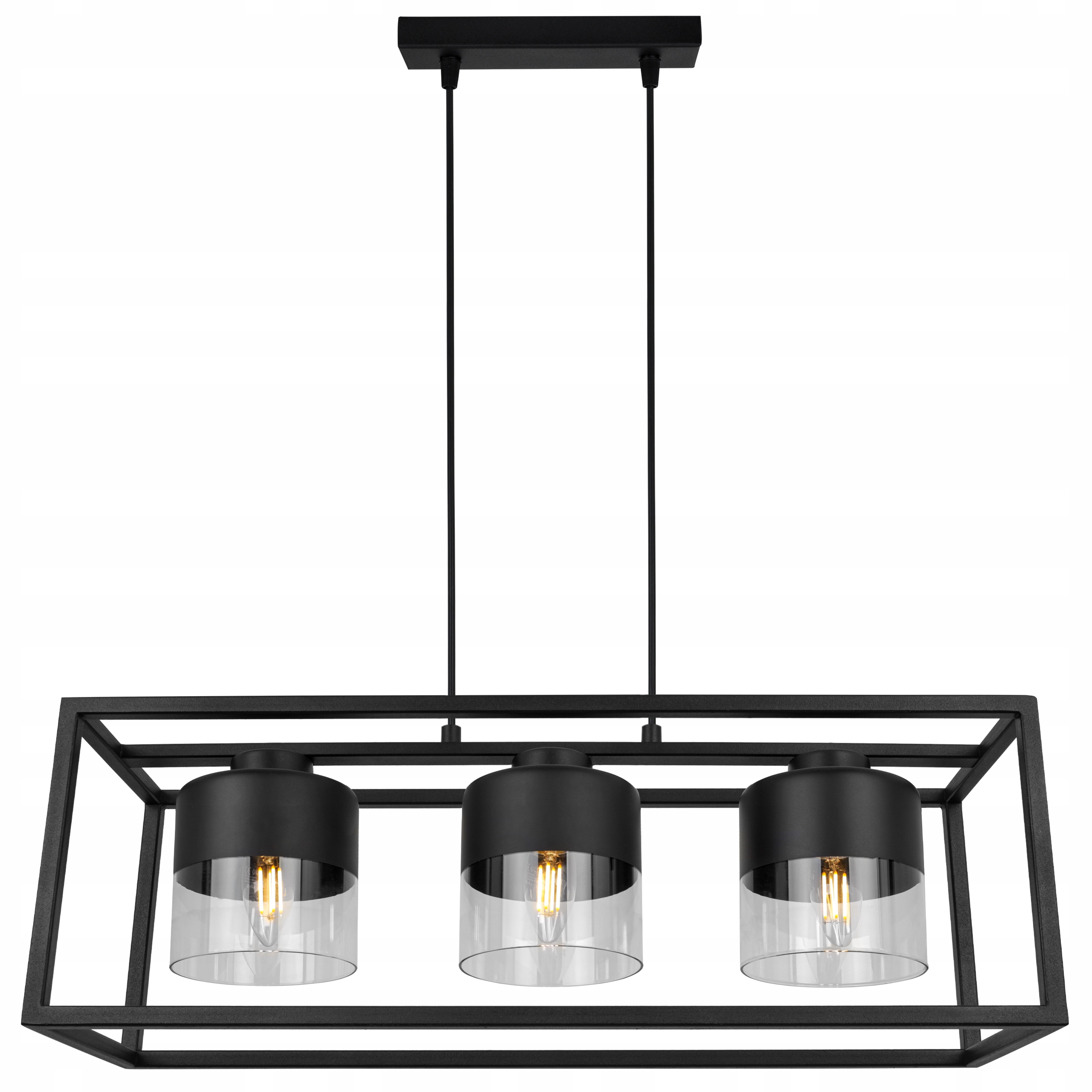 Stylová lampa s kovovým tělem obdélníkovým rámem pro chodbu Roma