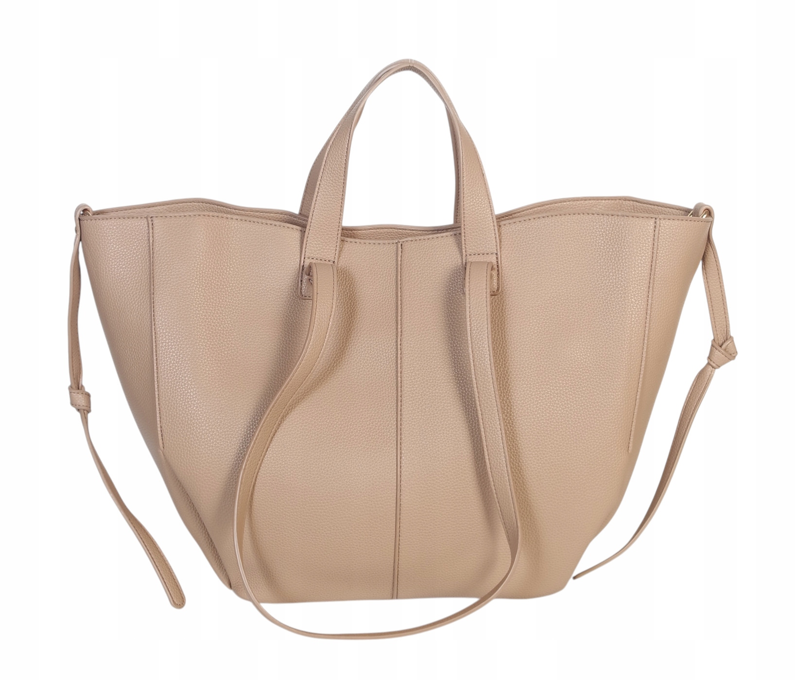 Gallantry Paris Genialna torebka shopper skóra Pola Kieszonki Zamek Duża