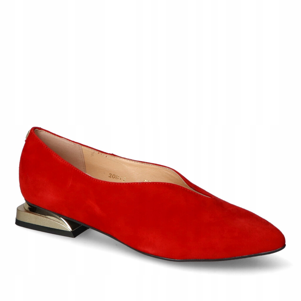Baleríny Sala SA-510 Červený semiš 37