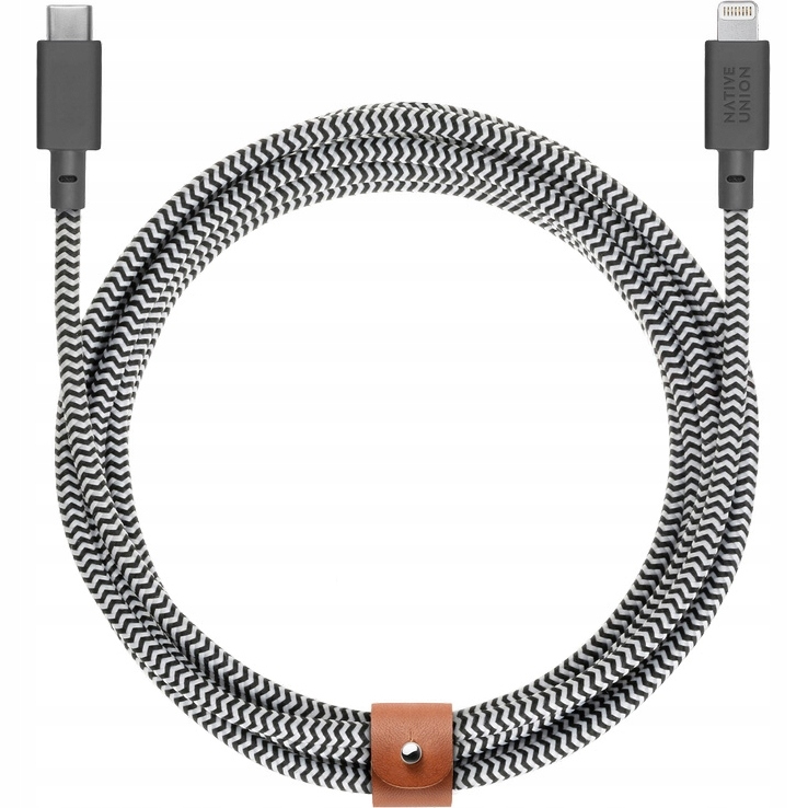 Kabel Usb-c Lightning MFi, Native Union Belt, 1.2 m, Pd 20W z oplotem mocny
