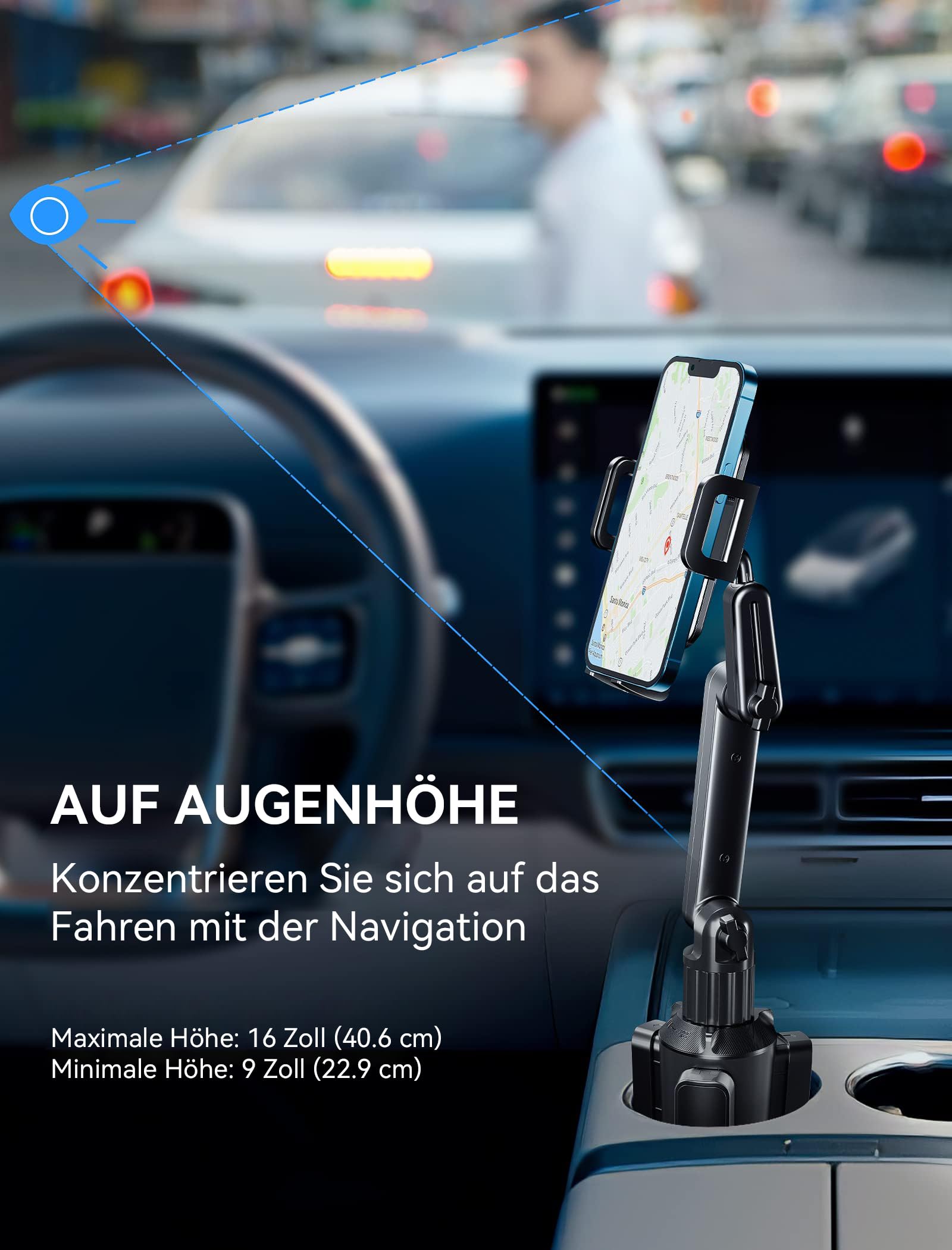 TOPGO Regulowany Uchwyt Samochodowy do iPhone 16 Pro Max — miniatura 2