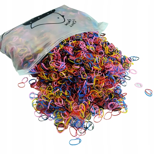 

Kolorowe Gumki Gumeczki Silikonowe Warkoczyki 2000