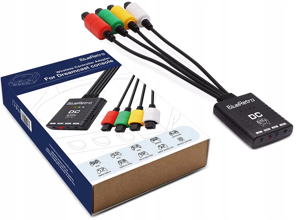 Adapter pada do konsoli Sega DreamCast bluetooth bezprzewodowy pad