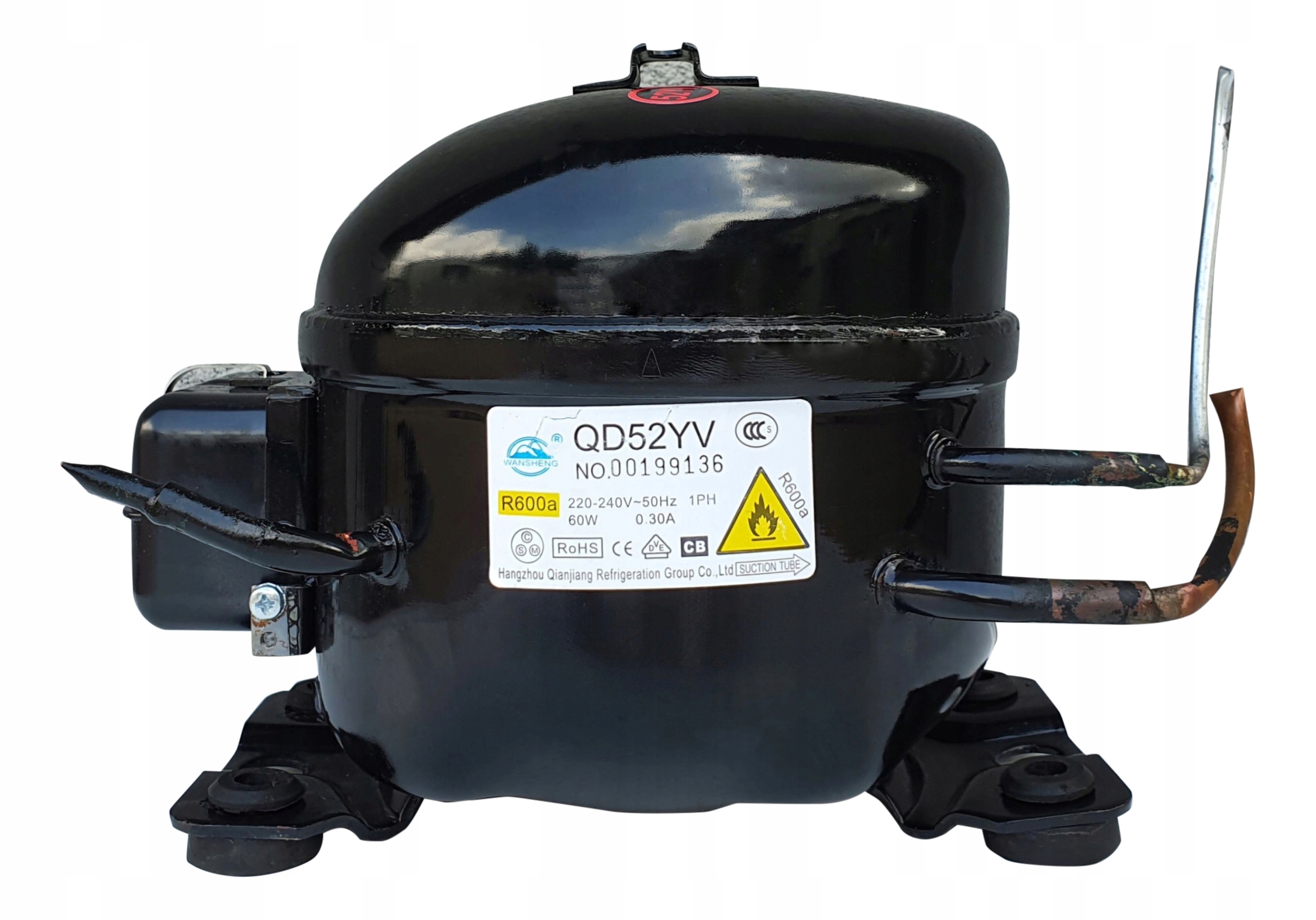 SPRĘŻARKA ZAMRAŻARKI QD52YV 85W 5,2cm3 R600a NOWA • Opinie - Allegro