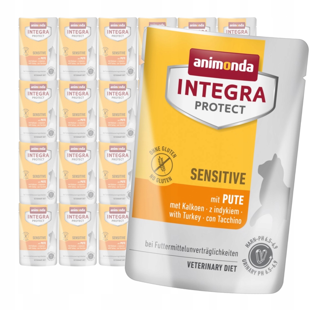 Levně Animonda Integra Protect Sensitive 24x85g Mokré Krmivo Pro Kočky s krůtím masem