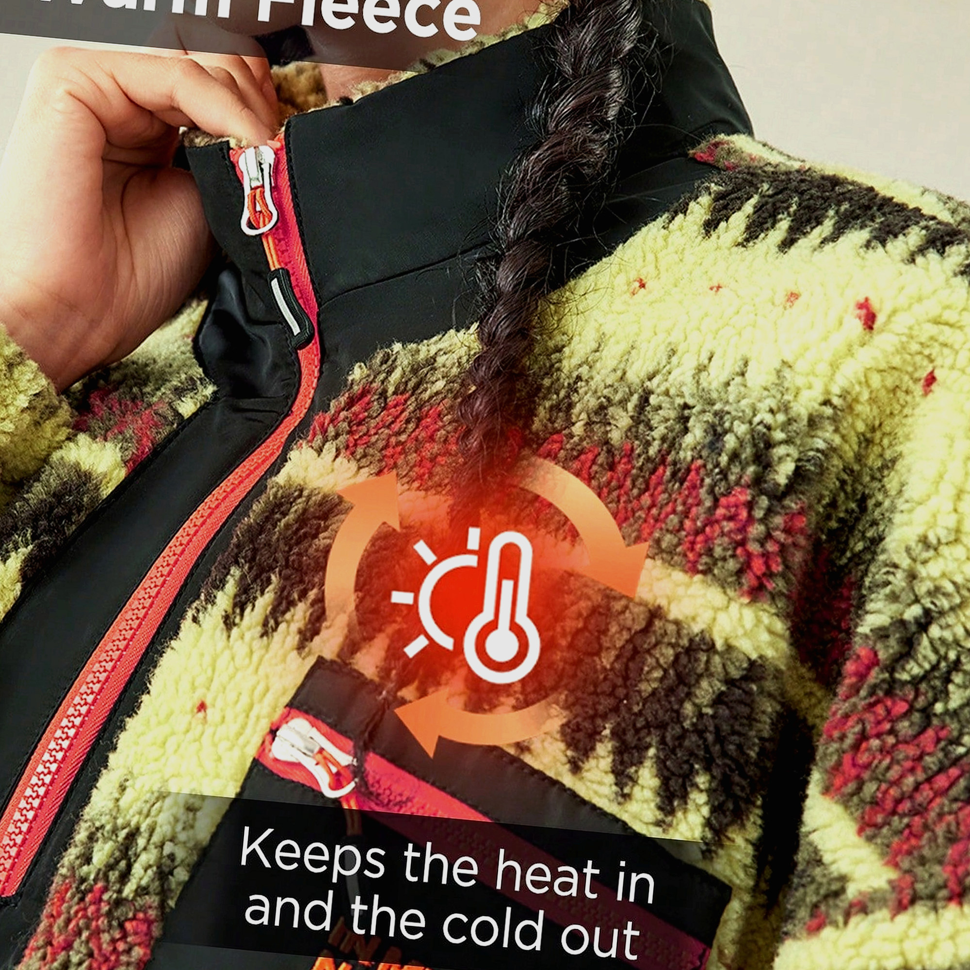 Mikina Outdoor Se Stojáčkem Pruhovaná Z Polaru Denní M 38