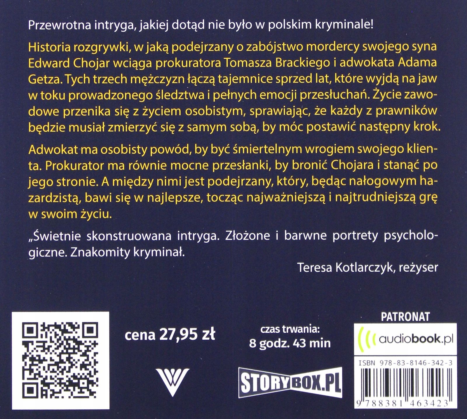 KONIEC GRY - ADAM CIOCZEK [AUDIOBOOK] Stan opakowania oryginalne