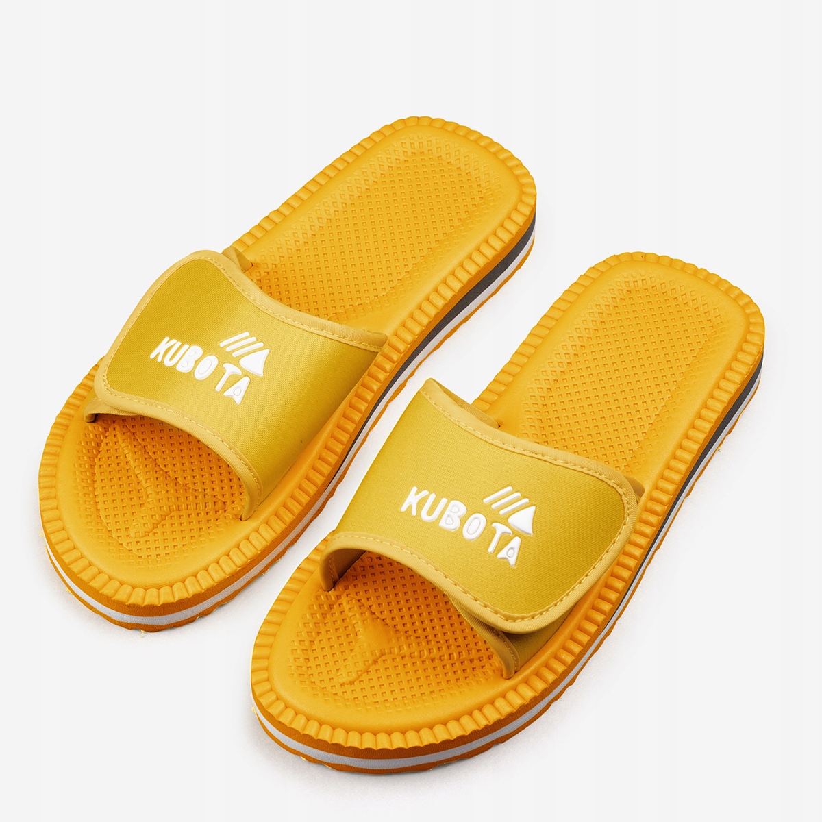 KLAPKI PIANKOWE MĘSKIE 36 ŻÓŁTE KUBOTA RZEP LEKKIE SPORTOWE 36 Marka Kubota
