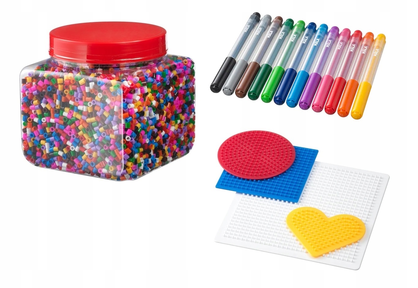 

Ikea Pyssla Koraliki +formy 4szt. +mala markery
