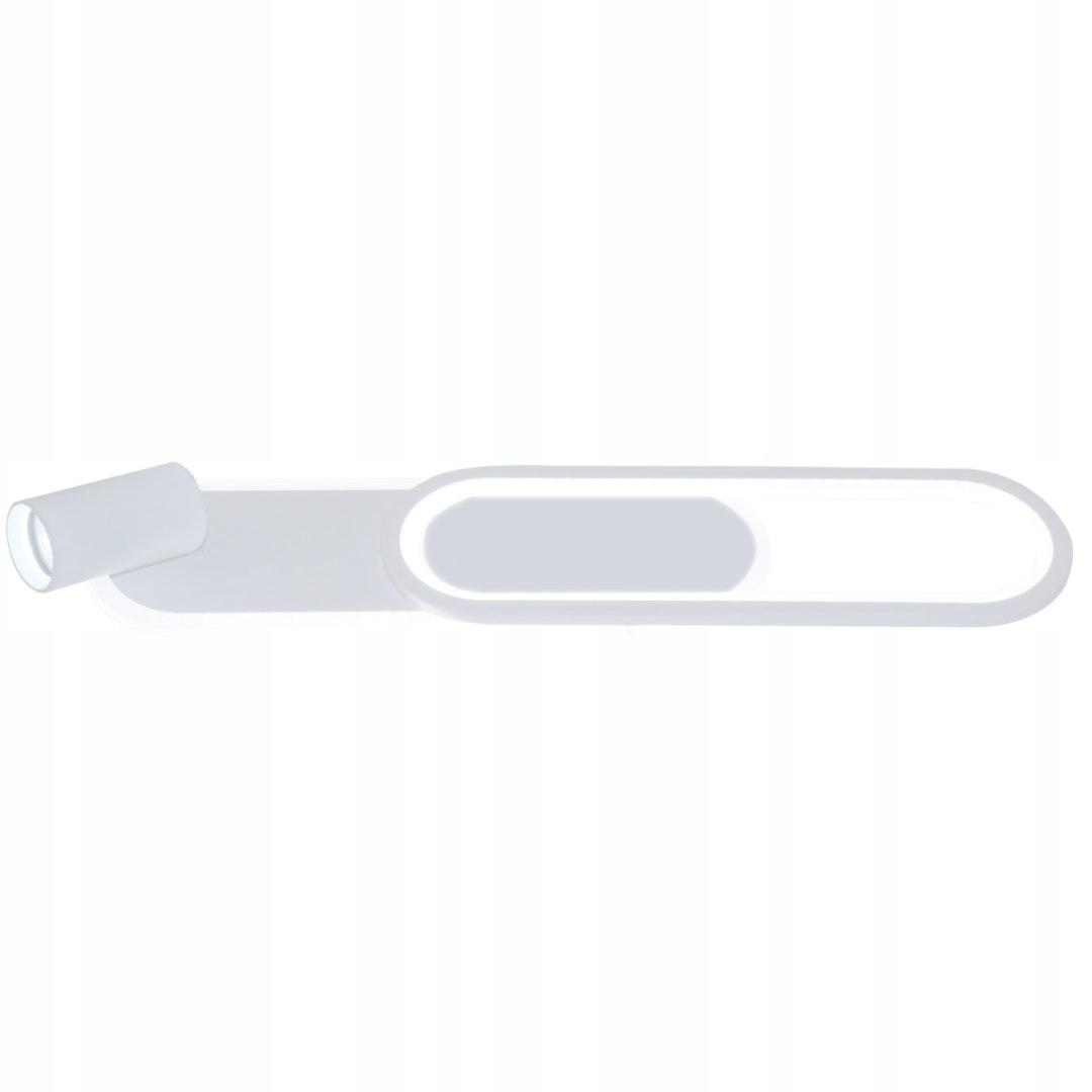 Stropné Svietidlo Parma 1 biely dlhý 60 cm s nastaviteľným reflektorom a Led obývacou izbou