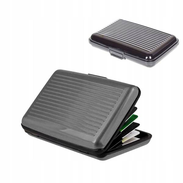 METALOWY PORTFEL NA KARTY KREDYTOWE ETUI ALUMINIUM Rodzaj inny