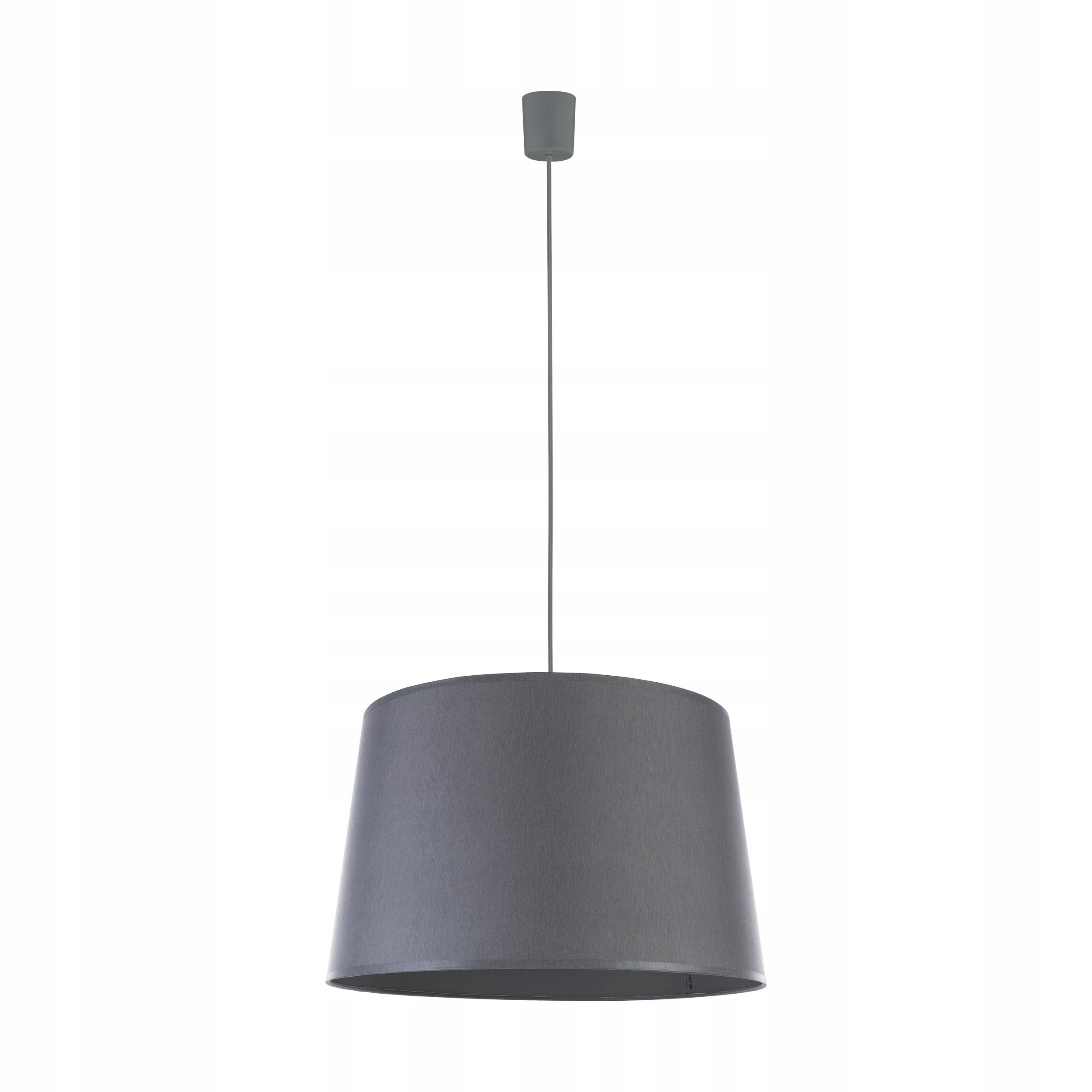 Závěsná lampa Maja Šedá Abažur 1xE27 45 cm Stropní Moderní do obývacího pokoje