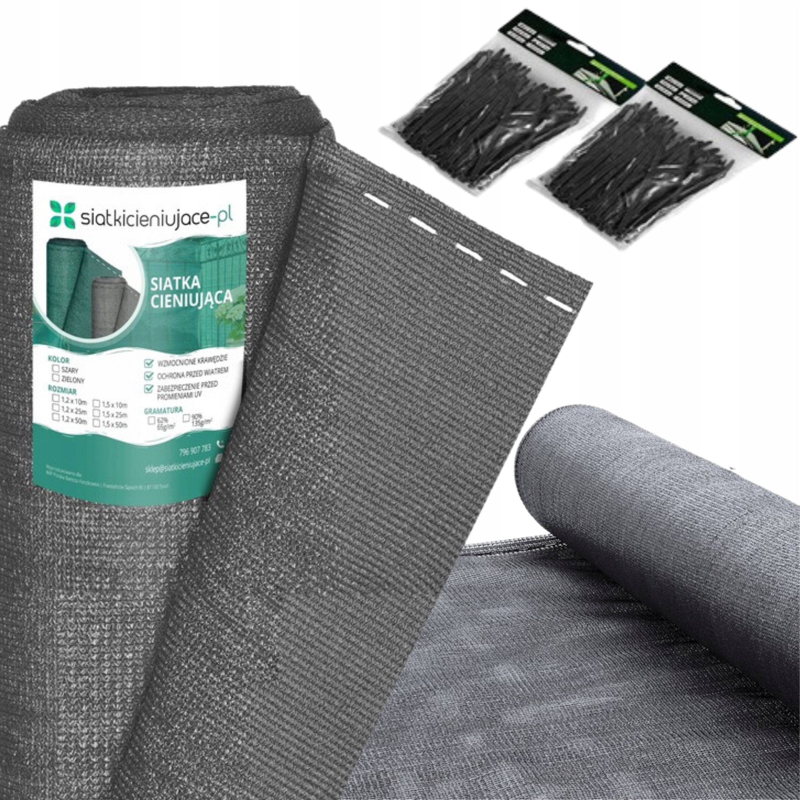 SIATKA CIENIUJĄCA MASKUJĄCA PŁOT OGRODZENIE 90%