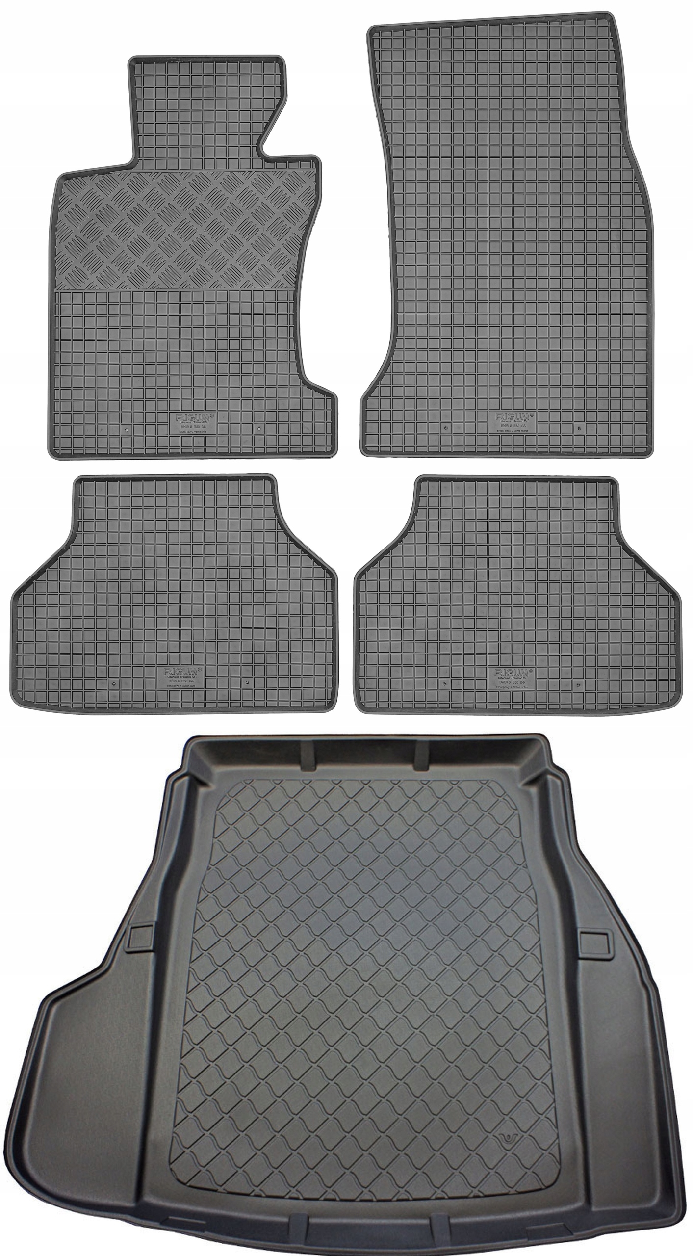 Bmw 5 E60 Sd 4D 2003-2010 Sada Gumové rohože rohož