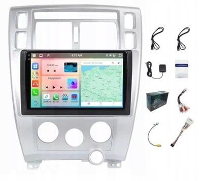 Rádio Navigácia Gps Android Hyundai Tucson 2004-2009 Carplay Wifi 4GB 64GB