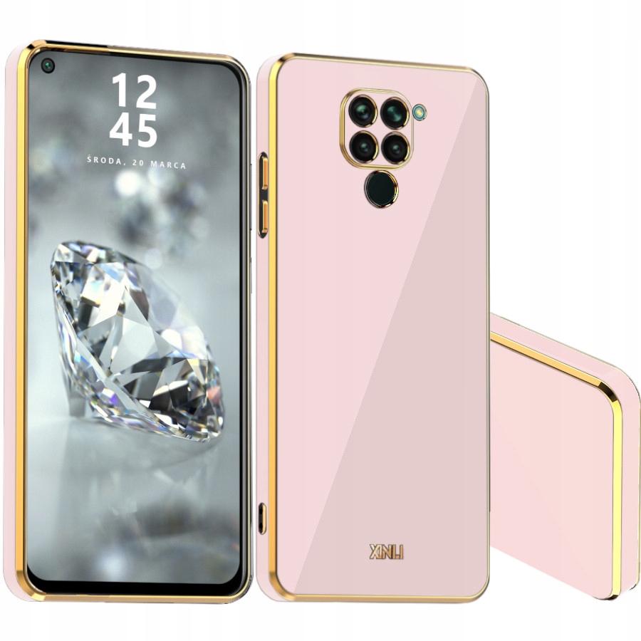 

Etui Glamour Shine Do Redmi Note 9 Szkło