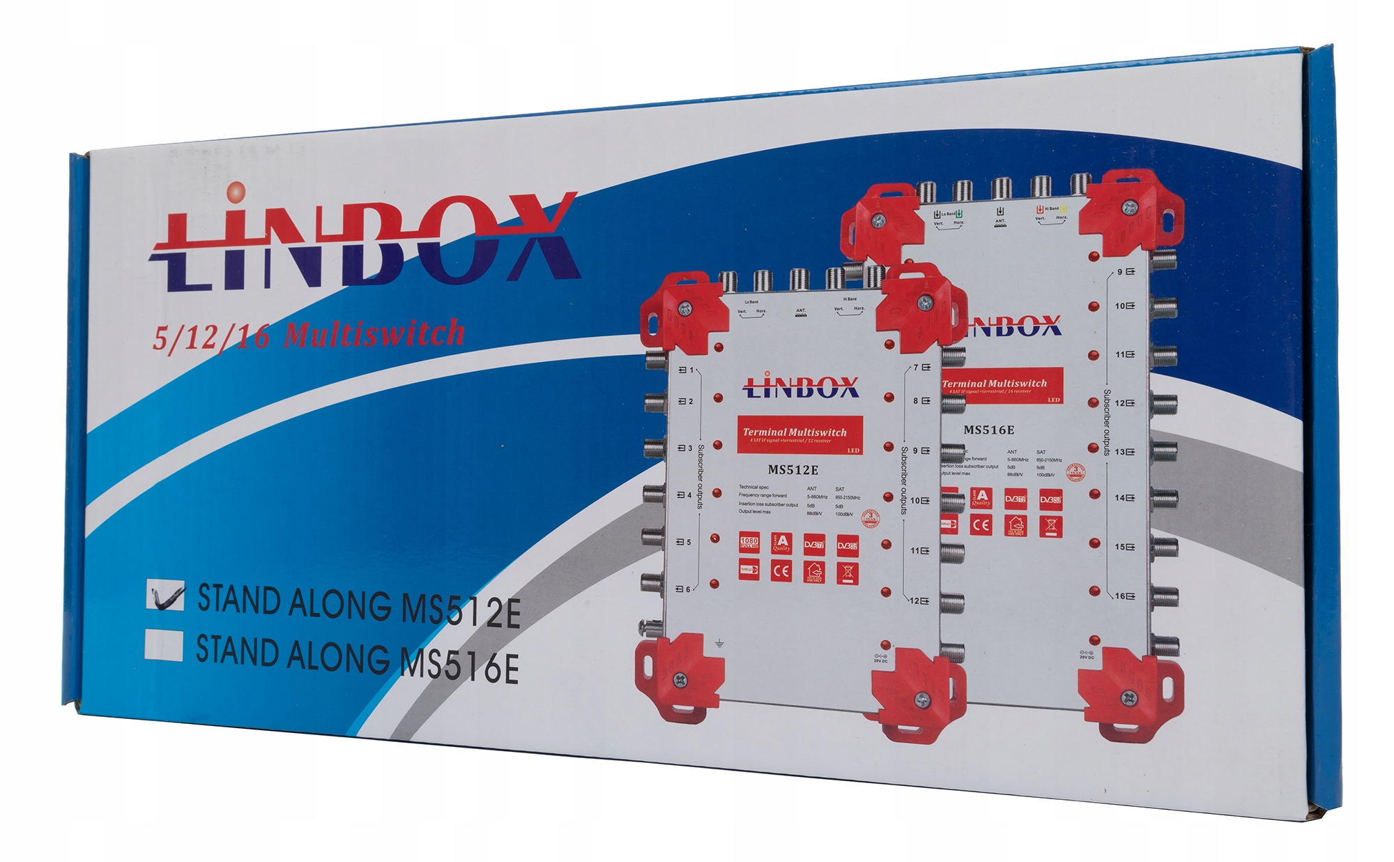 MULTISWITCH 5 WEJŚĆ 12 WYJŚĆ LINBOX 5X12 5/12 Liczba wyjść 12