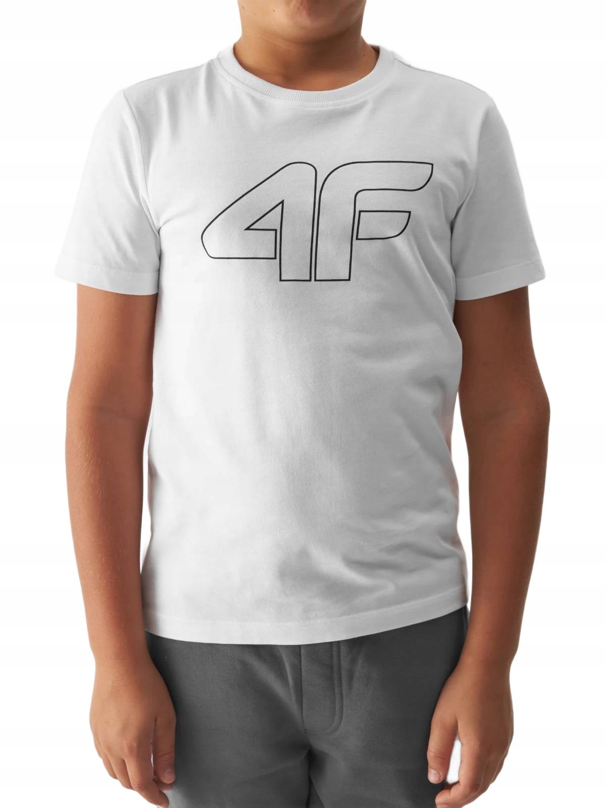 KOSZULKA CHŁOPIĘCA 4F T-SHIRT BAWEŁNA WF 146 Marka 4F