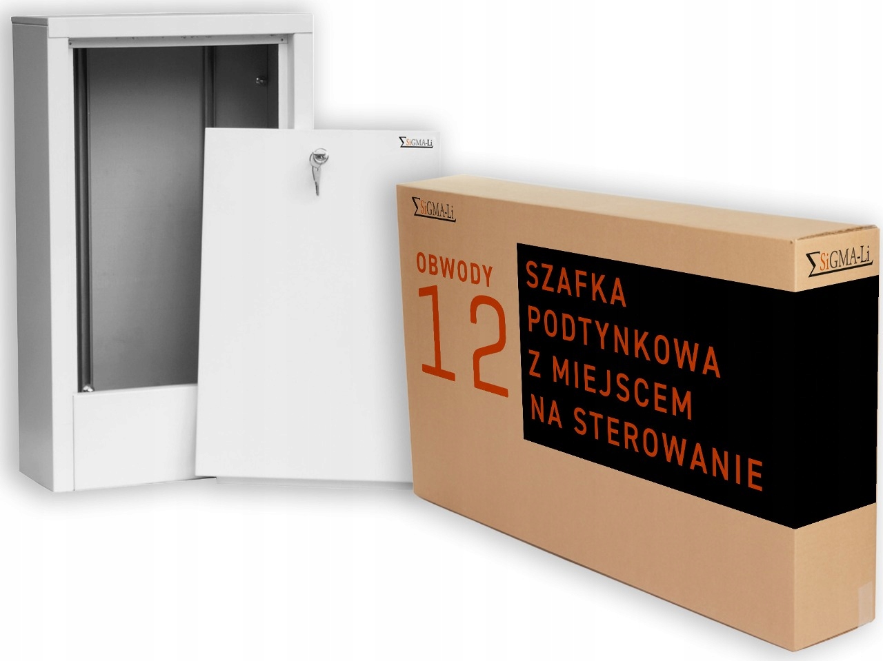 Szafka podtynkowa z miejscem na listwę sterującą - 11-12 obwodów Sigma-Li