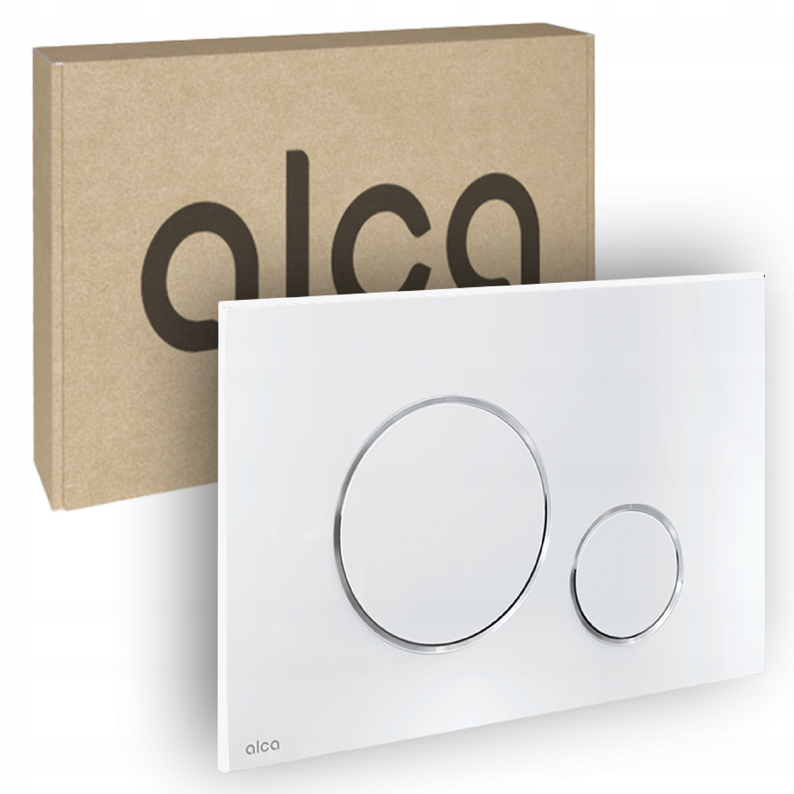 Tlačítko pro splachování Wc Chrom Lesk Alcaplast Delfin Plochý profil Thin