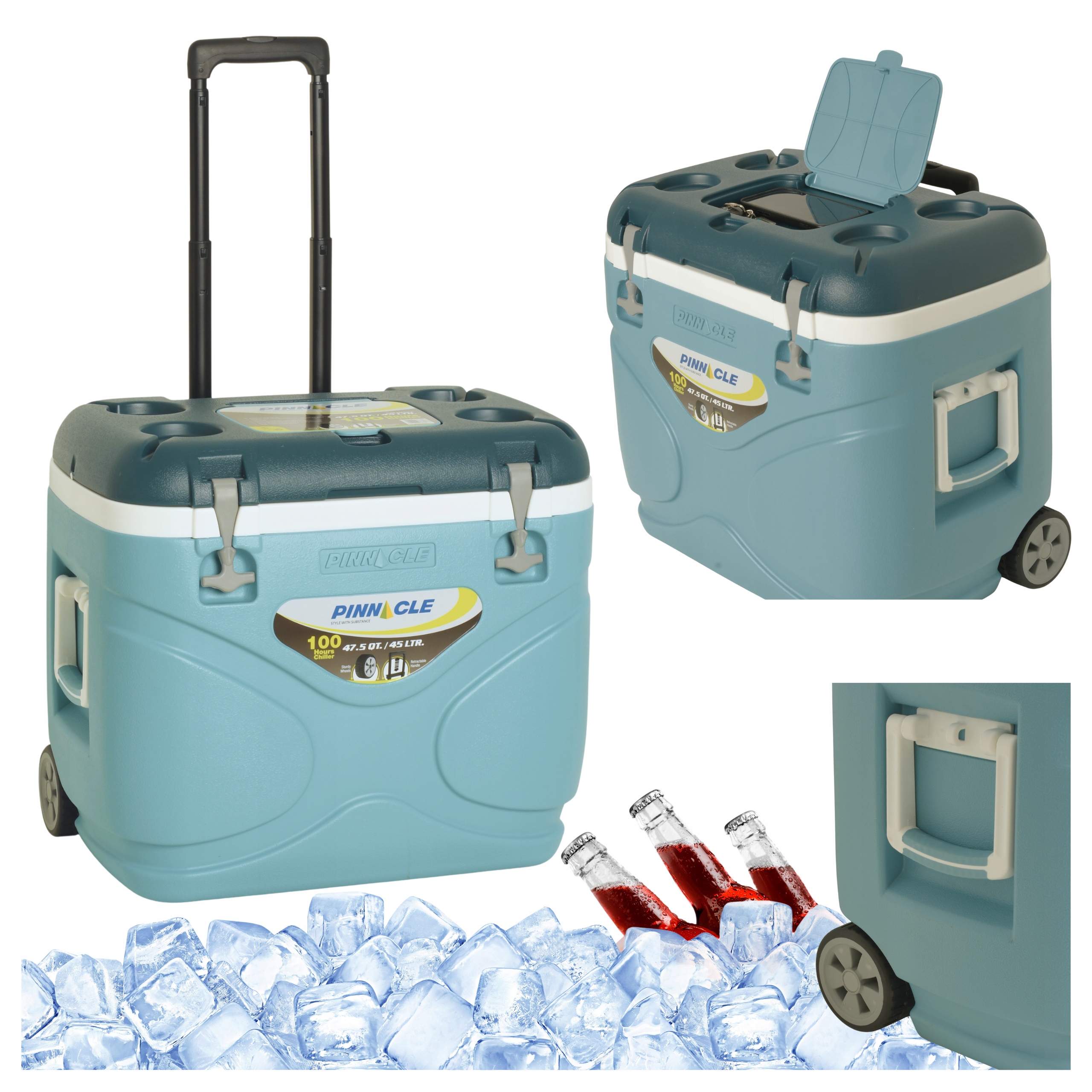 Pinnacle Turistická lednička 45 l s kolečky pro vložky TPX3012 Velká modrá