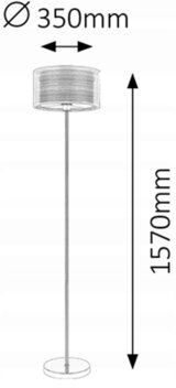 Rabalux Anastasia 2633 lampa podłogowa 1x60W/E27 I Marka Rabalux