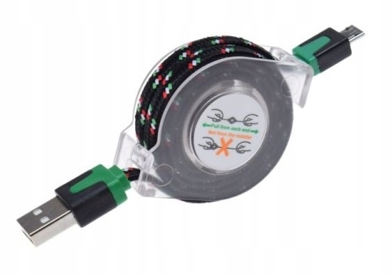 Zwijany kabel Micro Usb 1m