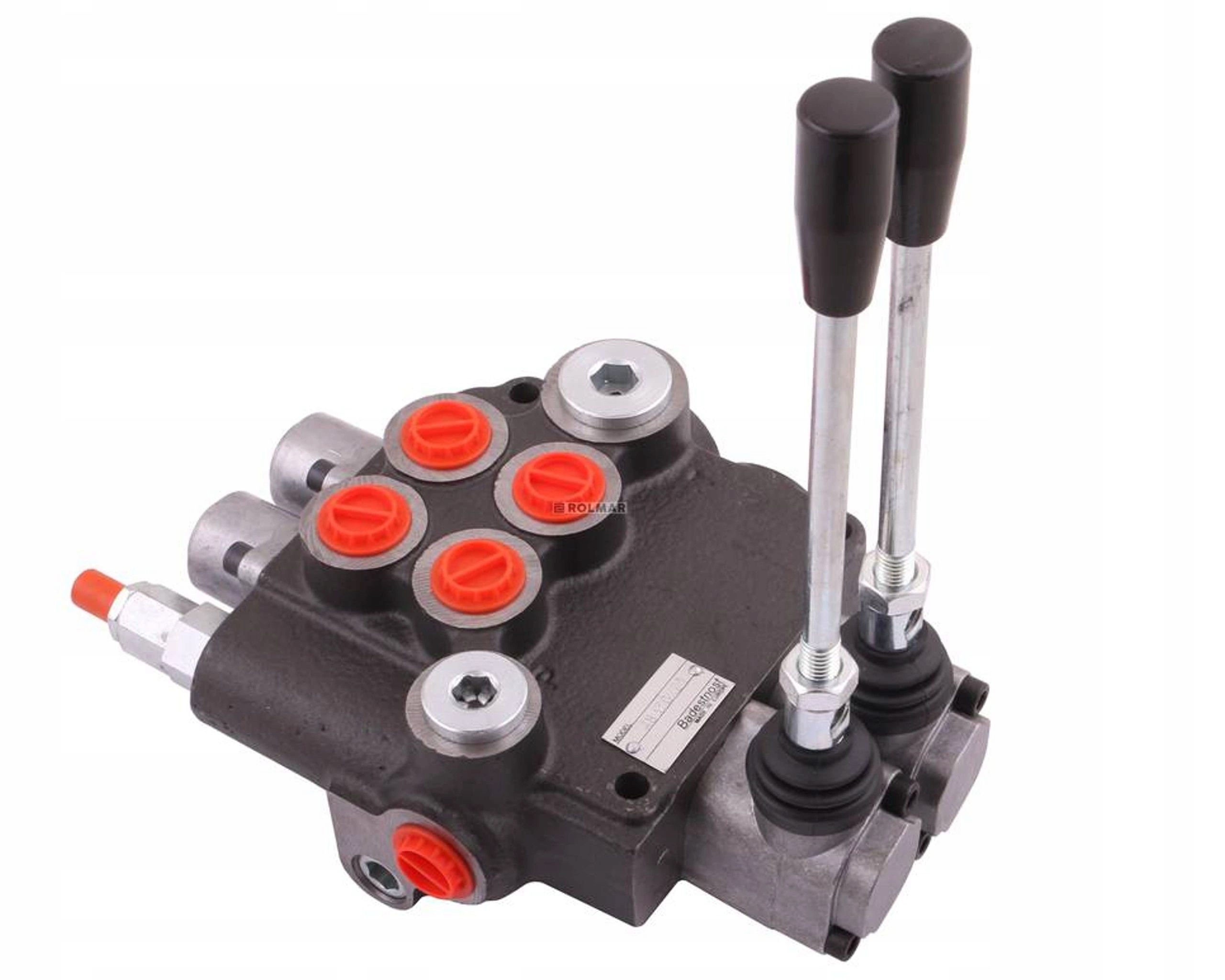 Hydraulický rozdělovač 2 sekce 80L západkami