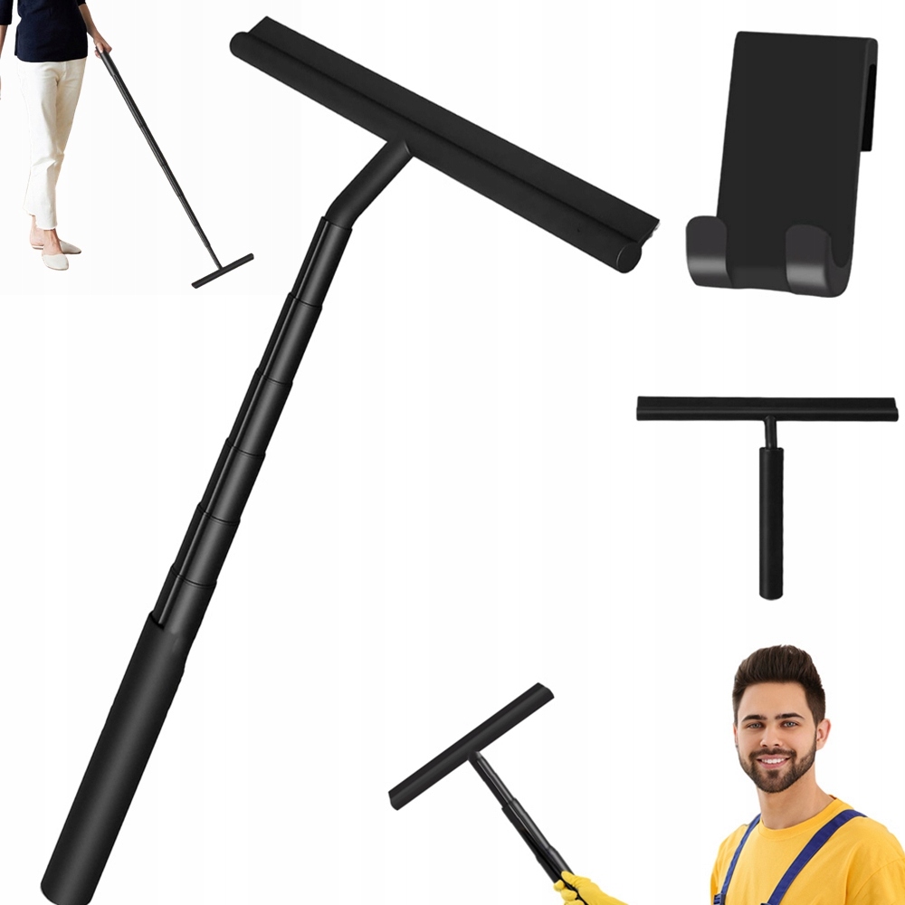 Levně Silikonová Stěrka Na Podlahu Okna Teleskopická 23.5- 97 cm Háček