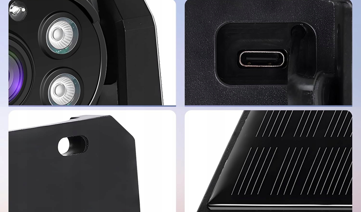 Hodozzy solární WiFi kamera 1080P bezdrátová s magnetickým držákem