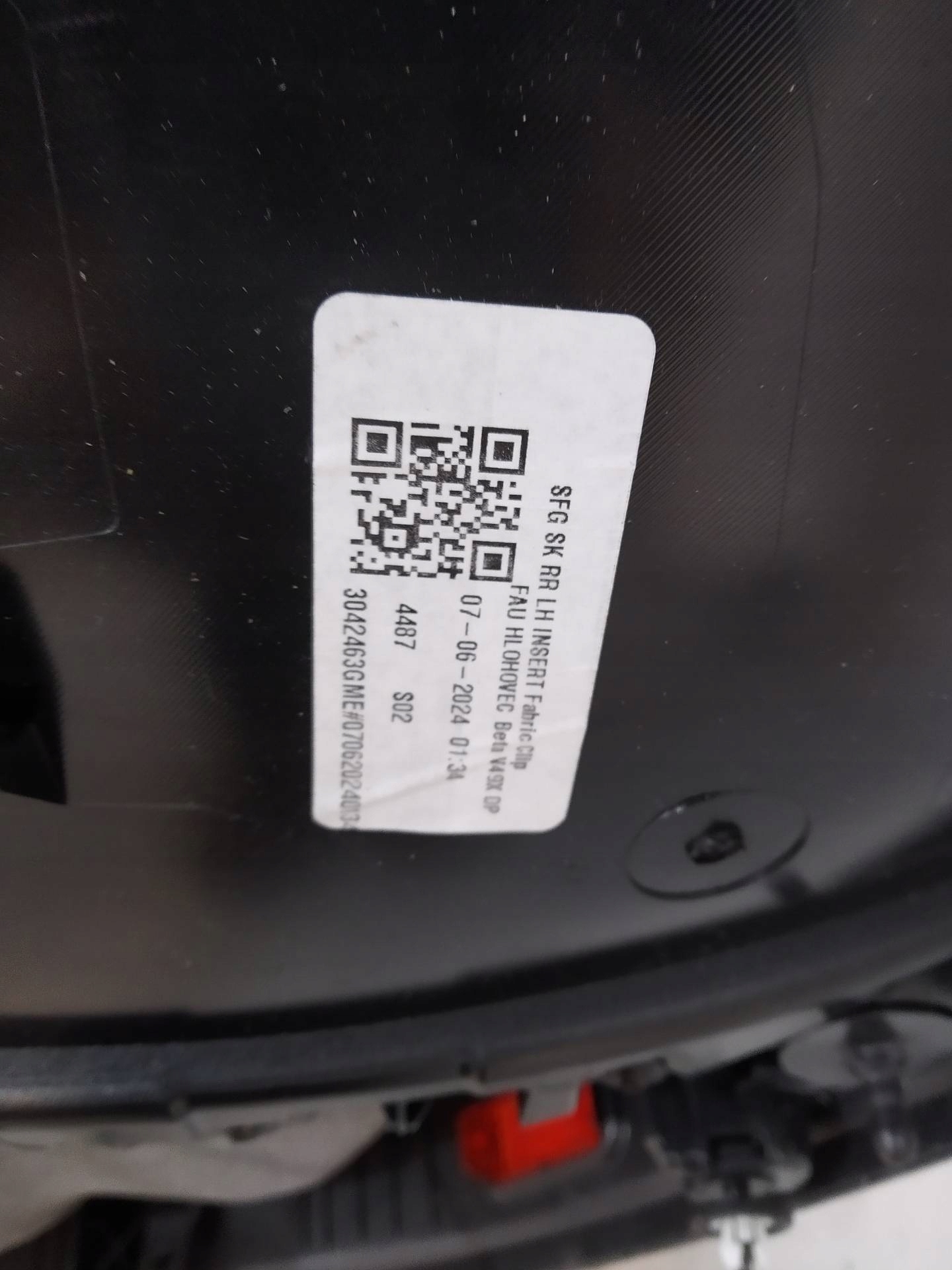 upholstery side left rear part HB Skoda Superb IV (2023-)