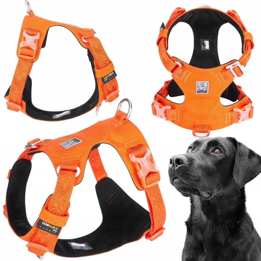 Levně Voděodolné Obojky Pro Psa Lehké Truelove Adventure Soft Oranžové XL