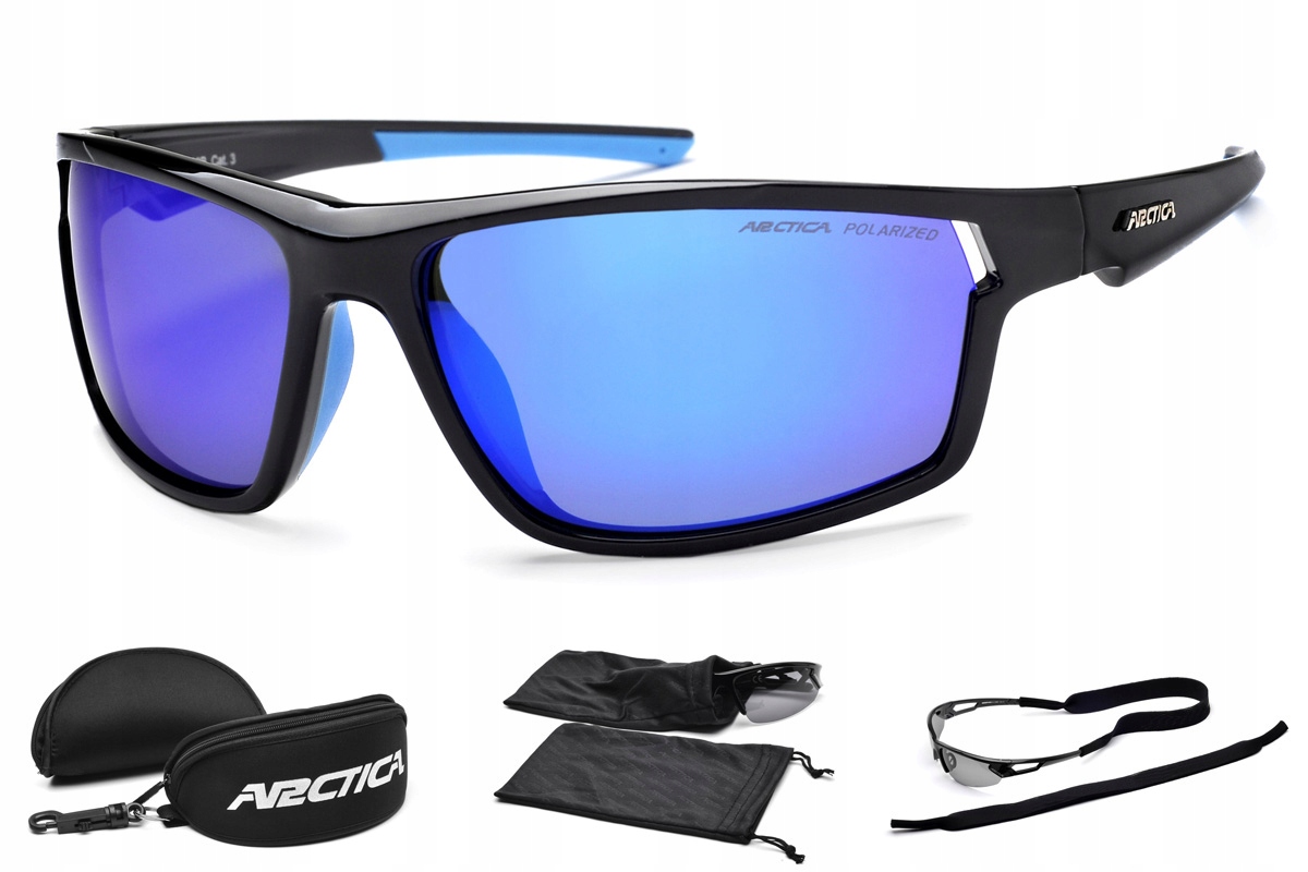 Cyklistické Polarizační Brýle Arctica S-338B UV400 Zrcadlová Povrchová Úprava