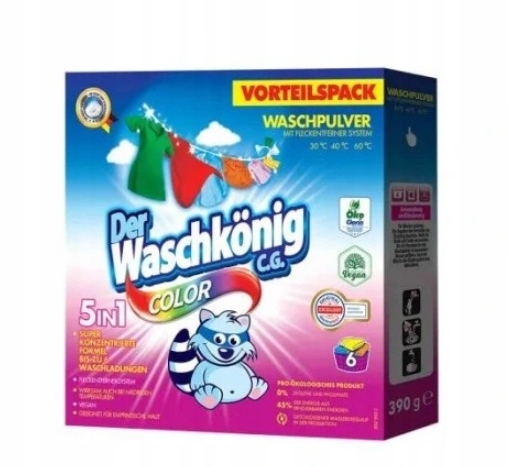 

Waschkonig Proszek do prania kolorów, 390g