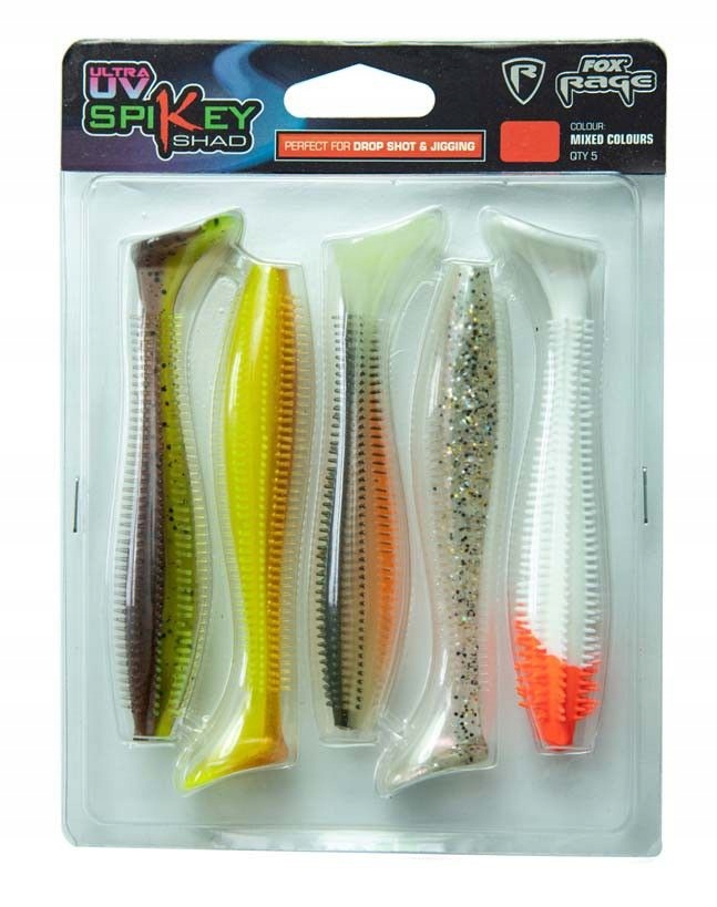 Zestaw gum Fox Rage Spikey Shad Mixed Uv 12cm Długość (cm): 12