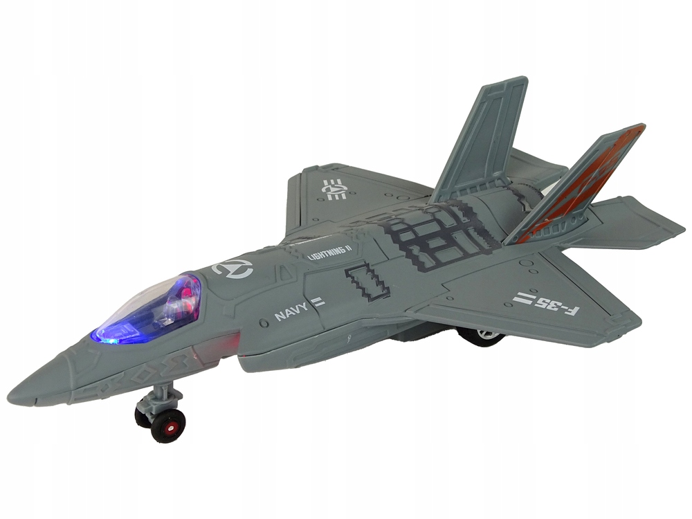 MYŚLIWIEC F-35 SAMOLOT METALOWY ŚWIATŁO I DŹWIĘK EAN (GTIN) 6900313040158