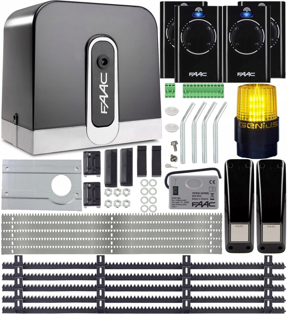 Zestaw FAAC C721 4x PILOT Cyclo 5x LISTWA 800KG