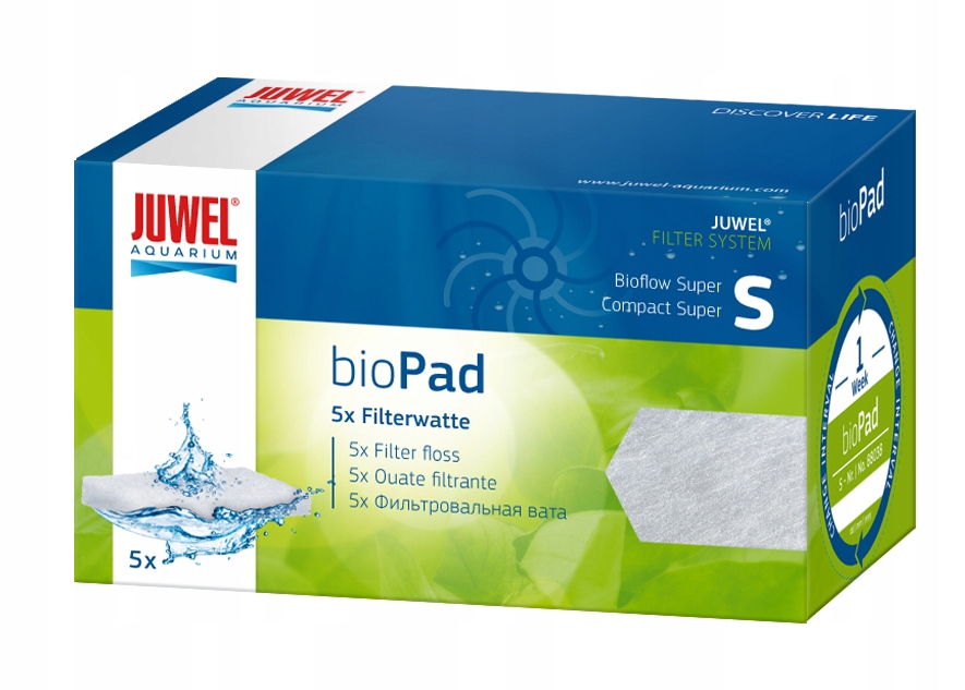 

Juwel BioPad S Compact Wata Filtrująca 5szt