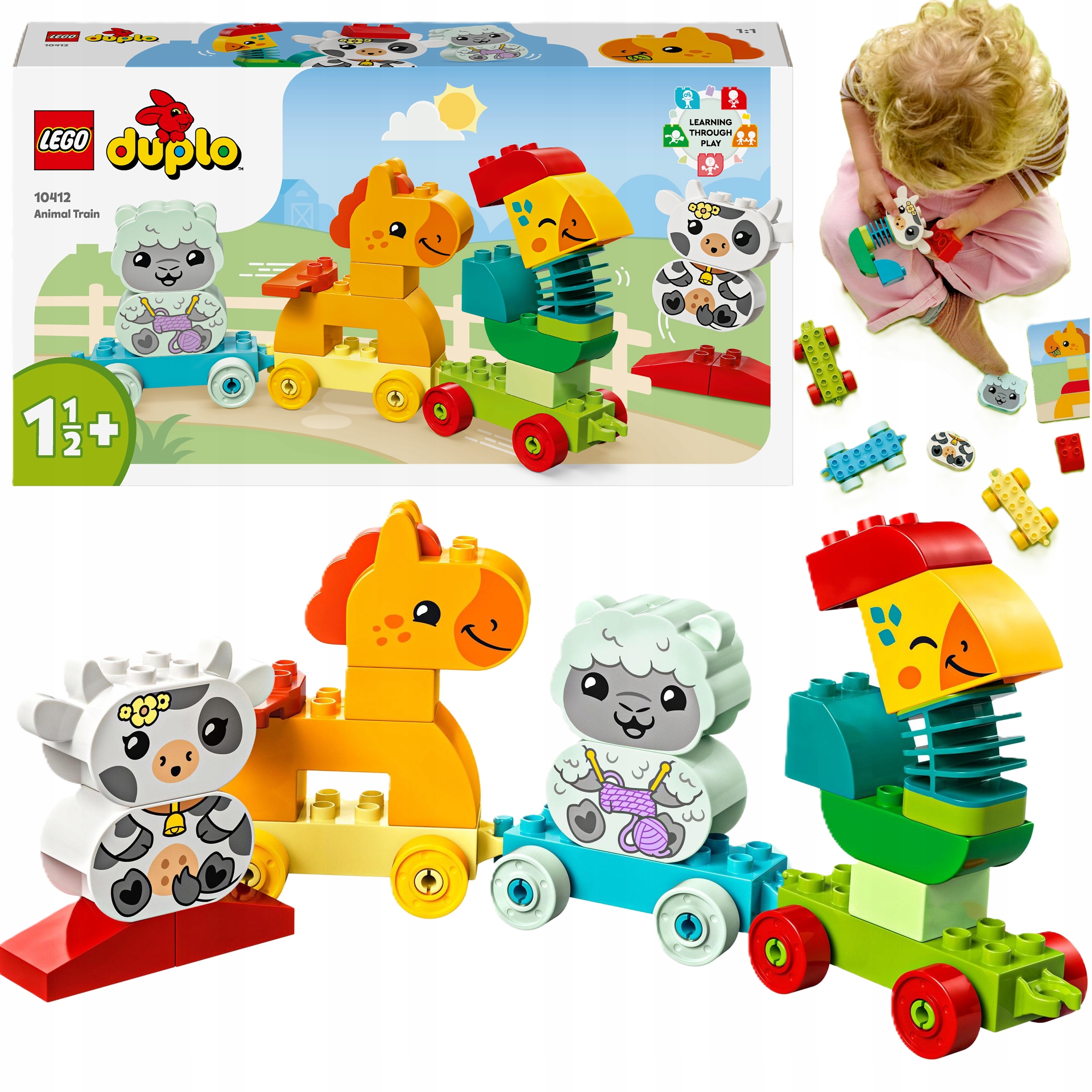 Klocki Lego 10412 Duplo Pociąg Ze Zwierzętami Zestaw Do Zabawy